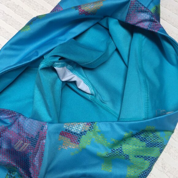 Eleven by Venus Williams Blue Floral Pleated Flutter Skirt Skort Large New $65 - Picture 3 of 8